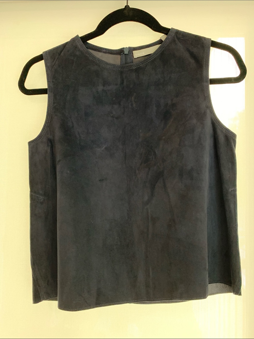 NWT- Navy Suede Sleeveless Tank